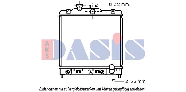 AKS DASIS radiatorius, variklio aušinimas 100260N